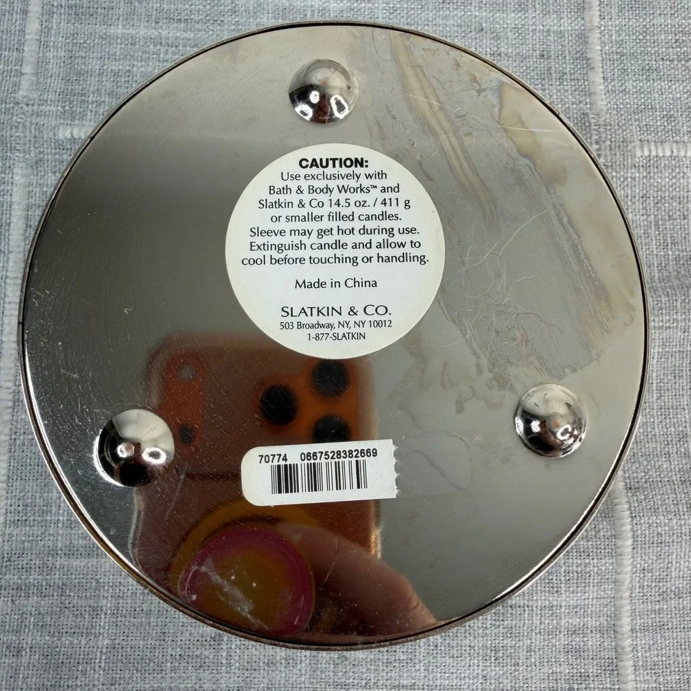 Bath and Body Works Slatkin Cupcake Candle Holder Sleeve